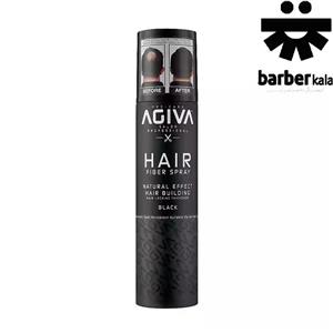 اسپری پرپشت کننده موی آگیوا مدل Fiber Spray رنگ مشکی
