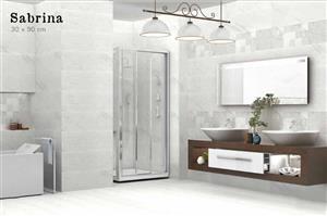 کاشی الوند طرح سفید ساده سایز 30*90