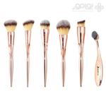 ست برس آرایشی ناسکیتا مدل Bronzy Glow کد KVZ18 بسته 6 عددی