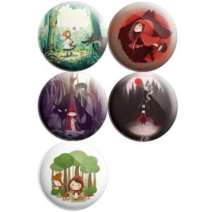 پیکسل پرمانه طرح شنل قرمزی کد pmg5.10159 مجموعه 5 عددی