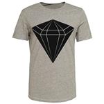 تی شرت آستین کوتاه مردانه مدل diamond کد BA90 رنگ طوسی
