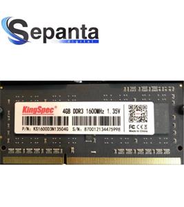 رم لپ تاپ KingSpec 4GB DDR3 1600MHZ 1.35V
