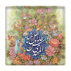 کاشی مدل طاووس اهل الجنة km10 کد 367