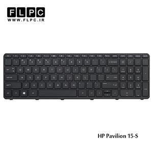 کیبورد لپ تاپ اچ پی HP Pavilion 15-S مشکی-اینتر کوچک-بافریم