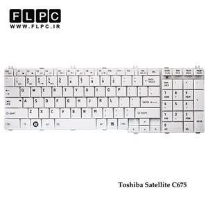 کیبورد لپ تاپ توشیبا Toshiba Satellite C675 سفید