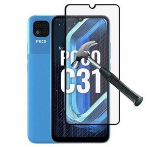 گلس تمام صفحه ضد گلوله شیائومی Poco C31