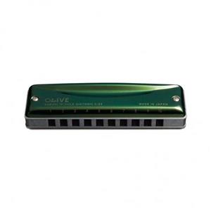 سازدهنی دیاتونیک OLIVE 10 HOLE سوزوکی مدل C 20C Suzuki Olive Hole Diatonic Harmonica 