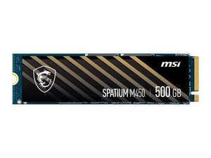 حافظه SSD ام اس آی مدل MSI SPATIUM M450 M.2 2280 500GB NVMe MSI SPATIUM M450 PCIe 4.0 NVMe M.2 500GB SSD