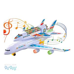 اسباب بازی هواپیمای ایرباس A380 دو طبقه آیتم W258-3 عمده و کارتنی