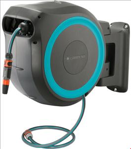 قرقره شیلنگ جمع کن دیواری و شیلنگ 35 متری گاردنا آلمان Gardena Wand-Schlauchbox RollUp XL 35 m türkis (18630-34)