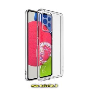 قاب گوشی Galaxy A73 5G سامسونگ اورجینال اسپیس Space طرح طلقی شیشه ای شفاف دکمه کرومی محافظ لنز دار کد 51