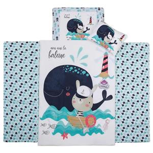 سرویس خواب نوزادی نی نی بان طرح وال مجموعه 7 عددی