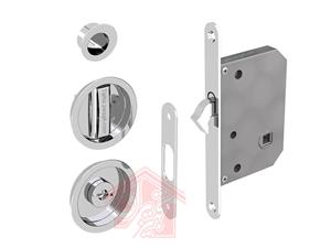 قفل درب کشویی سرویسی با دستگیره مدل دایره