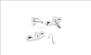 ست شیرالات تنسر(کاپریس سفید کروم)