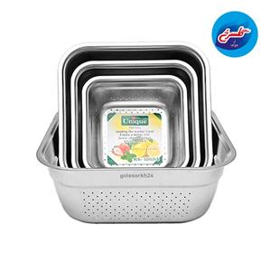 آبکش استیل مربع یونیک 4 عددی مدل KL-19194