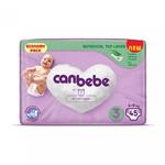 پوشک بچه جان ب ب Canbebeb سایز 3 بسته 45 عددی