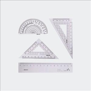 خط کش Deli  کد 79512 مجموعه چهار عددی