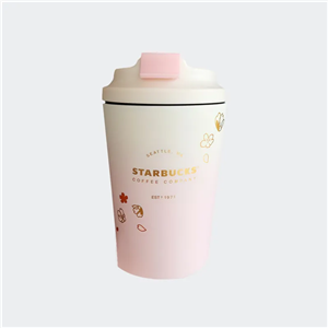 قمقمه استارباکس Starbucks طرح Cherry Blossom حجم 390 میلی لیتر 