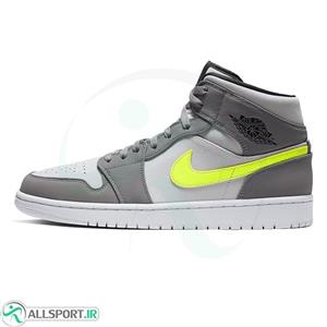 کتانی رانینگ زنانه نایک طرح اصلی Nike Air Jordan Grey Yellow