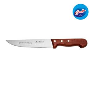 کارد آشپزخانه تی اس بست چوبی سایز ۸