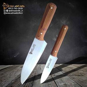 ست چاقوی آشپزخانه 2 پارچه زنجان مدل بهرامی