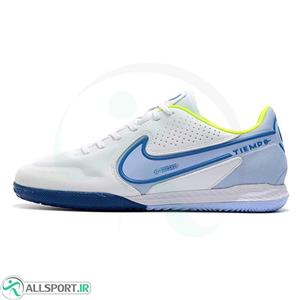 کفش فوتسال نایک تمپو طرح اصلی Nike React Tiempo Legend 9 Pro IC White Blue 
