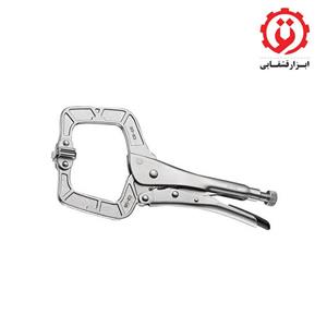 انبر قفلی C شکل با فک تخت 11 اینچ مدل 66011D فورس