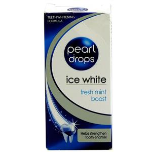 خمیردندان سفید کننده پرل دراپس pearl drops مدل ice white آیس وایت  50 میلی لیتر 