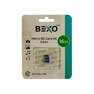 کارت حافظه microSDHC بکسو مدل 533X کلاس 10 استاندارد UHS-I U1 سرعت 65MBps ظرفیت 16 گیگابایت