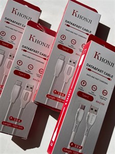 کابل تبدیل USB به USB - C خنجی مدل KH - C105 طول یک متر