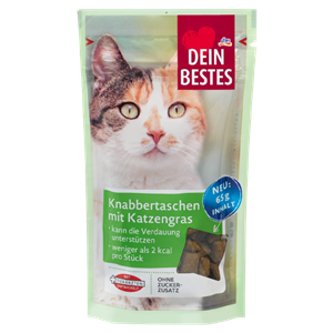 اسنک تشویقی گربه دین بستس با طعم علف گربه Dein Bestes with Cat Grass وزن 65 گرم