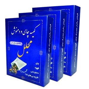 فیلتر چای مجلل مدل نخ دار 3 بسته 50 عددی