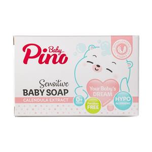 صابون نوزاد کودک پینو بیبی مدل کرمی مناسب برای پوست حساس وزن 100 گرم Pino baby soap cream for sensitive skin gr 