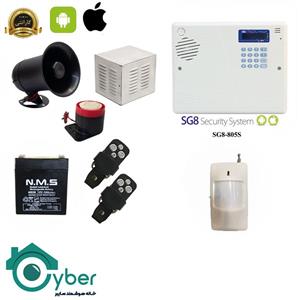 پکیج کامل دزدگیر اماکن مدل SILEX SG 805S سایلکس 1 عدد سنسور بی سیم