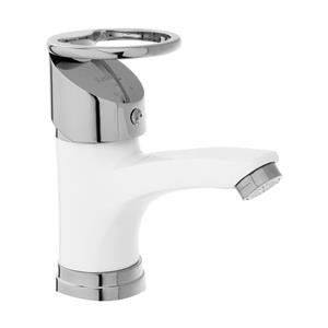 شیر روشویی فراست پویا مدل النگویی سفیدکروم