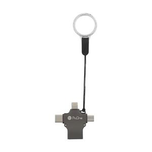 مبدل USB به MicroUSB / LIGHTNING / TYPE C پرووان مدل PCO04
