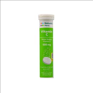 قرص جوشان ویتامین سی 500 میلی گرم با طعم لیمو نیچرز پلنتی تعداد 20 عدد