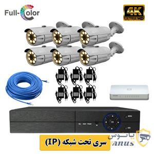 پکیج دوربین مداربسته ۶ عددی مکس پاور BIP-416