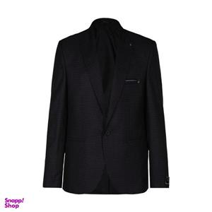 کت تک مردانه مدل چهارخانه ریز رنگ سرمه ای