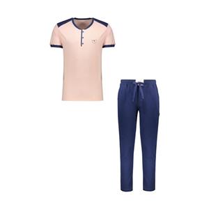 ست تی شرت آستین کوتاه و شلوار مردانه مولی جون مدل mj5-192-80 Moolijoon Short Sleeve T-Shirt And Pants Set For Men 