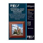 professional photo quality soft-silky photo paper wolf 100sheets 10x15