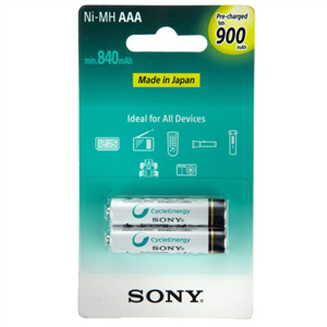 باتری نیم قلمی سونی مدل NH-AAA-B2GN بسته دو عددی