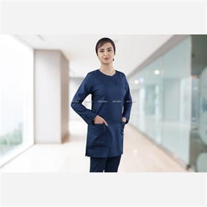 ست روپوش و شلوار اتاق عمل زنانه خضرا مدل اسکراب کد 38031