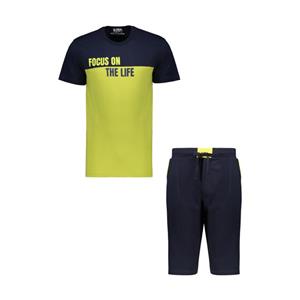 ست تی شرت آستین کوتاه و شلوارک مردانه مولی جون مدل mj5-162-92 Moolijoon Short Sleeve T-Shirt And Shorts Set For Men 