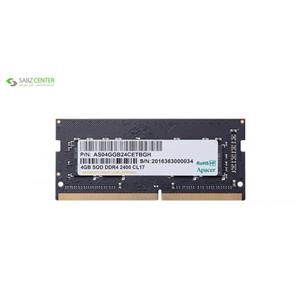 رم لپ تاپ DDR4 تک کاناله 2400 مگاهرتز اپیسر ظرفیت 4 گیگابایت Apacer DDR4 2400MHz Single Channel Laptop RAM 4GB