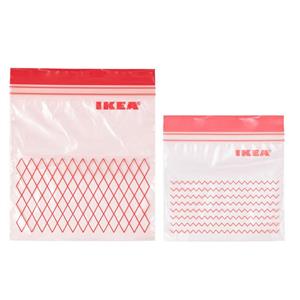 کیسه زیپ دار ایکیا مدل Istad - دو بسته 30 عددی Ikea Istad Zipper Bag - 2 Packs Of 30