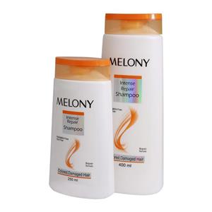 شامپو ملونی مدل Intense Repair مناسب موهای رنگ شده و آسیب دیده حجم 400 میلی لیتر Melony Intense Repair shampoo for colored dameged hair 400ml