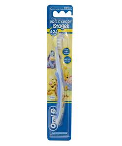 مسواک کودک اورال-بی سری Pro Expert مدل Stages 4-24 با برس خیلی نرم Oral-B Pro Expert Stages 4-24 Extra Soft Toothbrush