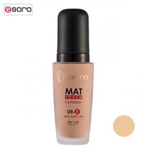 کرم پودر مات رنگ 302 خاکی طلایی فلورمار Flormar Mat Foundation 302