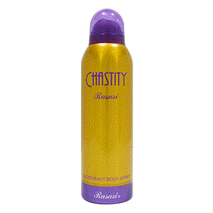 اسپری دئودورانت چستیتی رصاصی طلایی زنانه Rasasi Deodorant Body Spray Gold Chastity For Women 